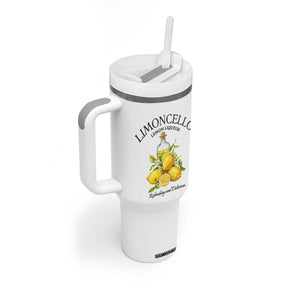 Vintage Limoncello Lemon Liqueur Tumbler With Handle Italian Summer Letter Fruit Printed Graphic TS10 Print Your Wear