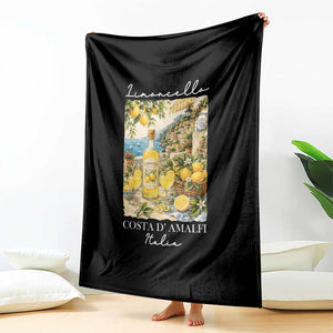 Limoncello Amalfi Coast Throw Blanket Lemon Lover Italian Summer Fruit TS10 Print Your Wear