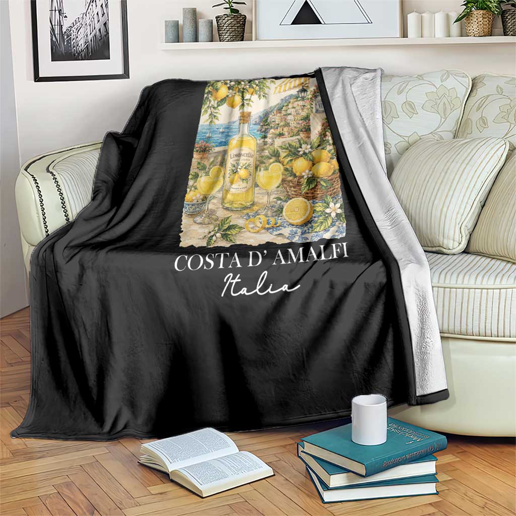 Limoncello Amalfi Coast Throw Blanket Lemon Lover Italian Summer Fruit TS10 Print Your Wear