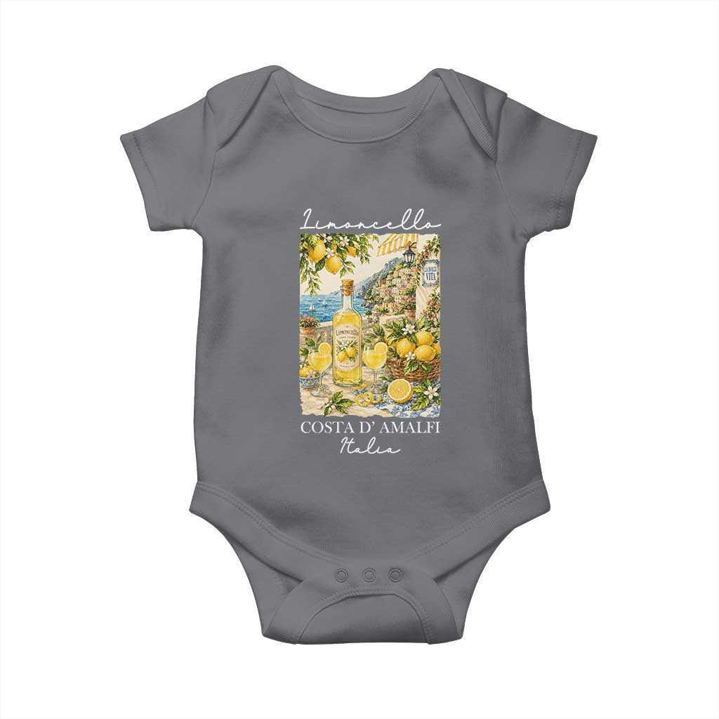 Limoncello Amalfi Coast Baby Onesie Lemon Lover Italian Summer Fruit TS10 Charcoal Print Your Wear