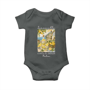 Limoncello Amalfi Coast Baby Onesie Lemon Lover Italian Summer Fruit TS10 Dark Heather Print Your Wear