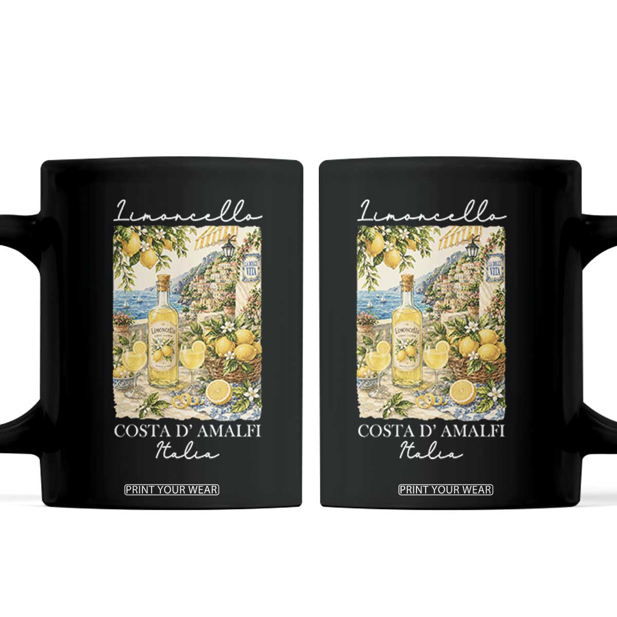 Limoncello Amalfi Coast Coffee Mug Lemon Lover Italian Summer Fruit
