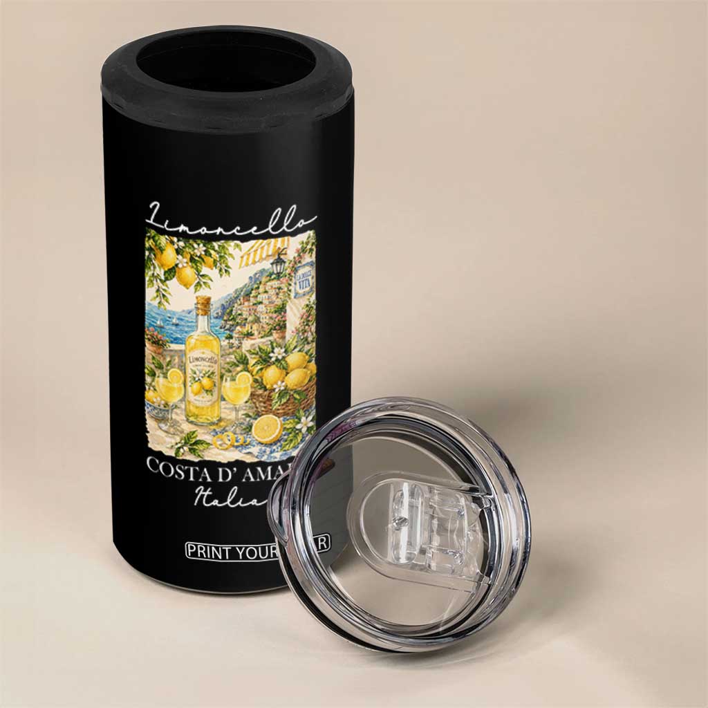 Limoncello Amalfi Coast 4 in 1 Can Cooler Tumbler Lemon Lover Italian Summer Fruit TS10 Print Your Wear