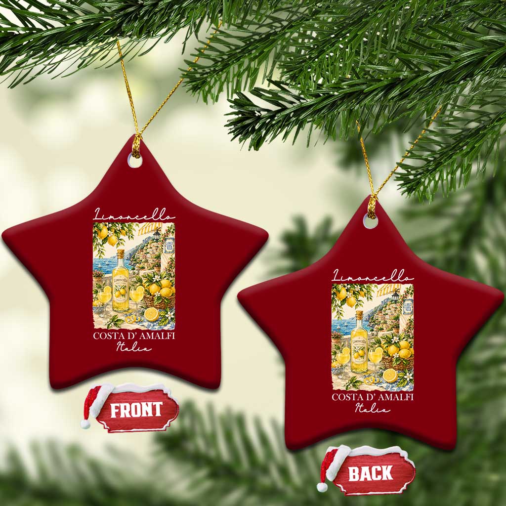 Limoncello Amalfi Coast Ceramic Ornament Lemon Lover Italian Summer Fruit TS10 Print Your Wear
