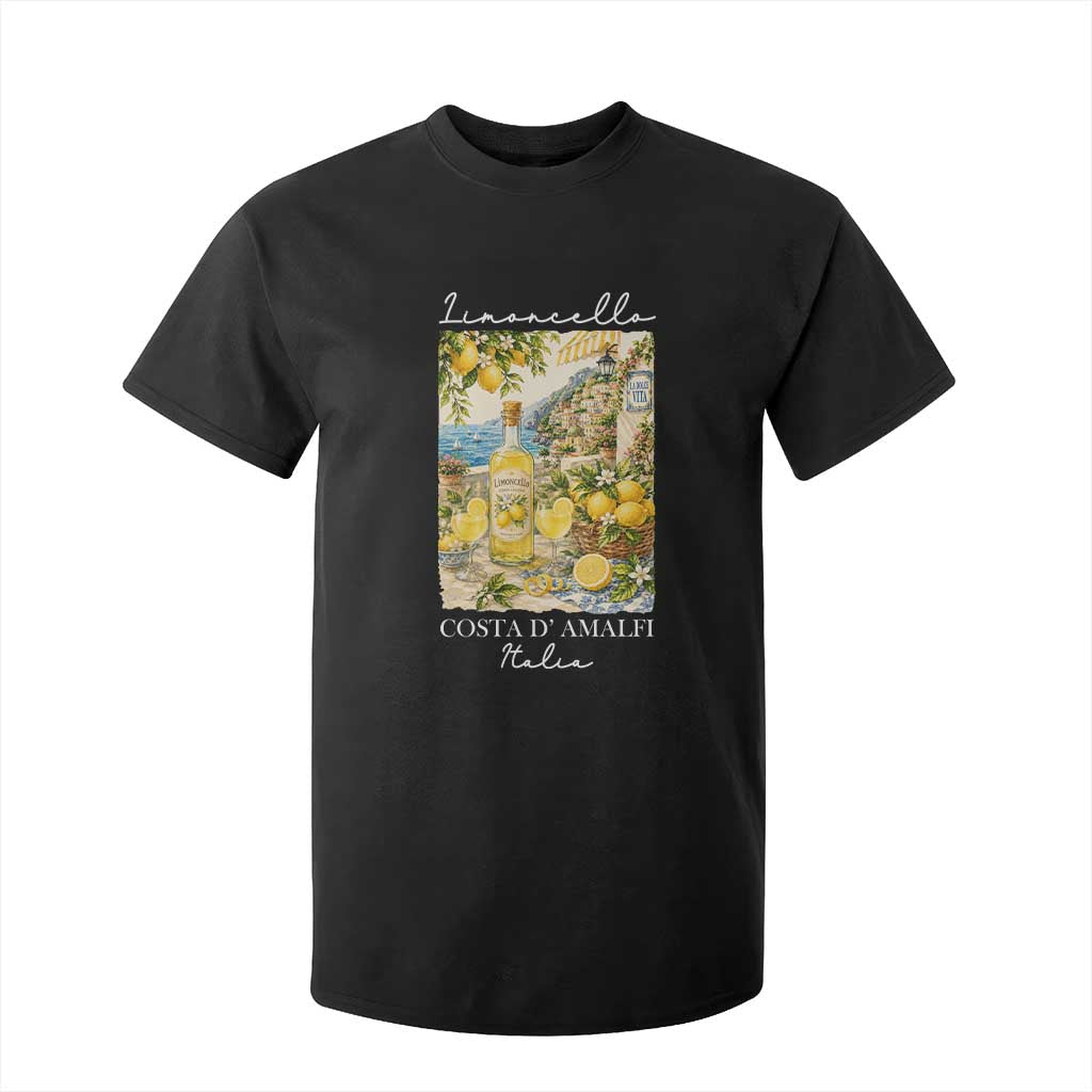 Limoncello Amalfi Coast T Shirt For Kid Lemon Lover Italian Summer Fruit TS10 Black Print Your Wear