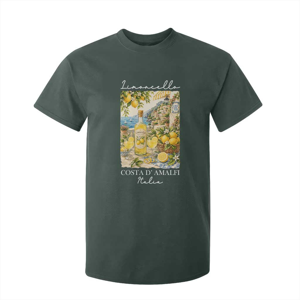Limoncello Amalfi Coast T Shirt For Kid Lemon Lover Italian Summer Fruit TS10 Dark Forest Green Print Your Wear