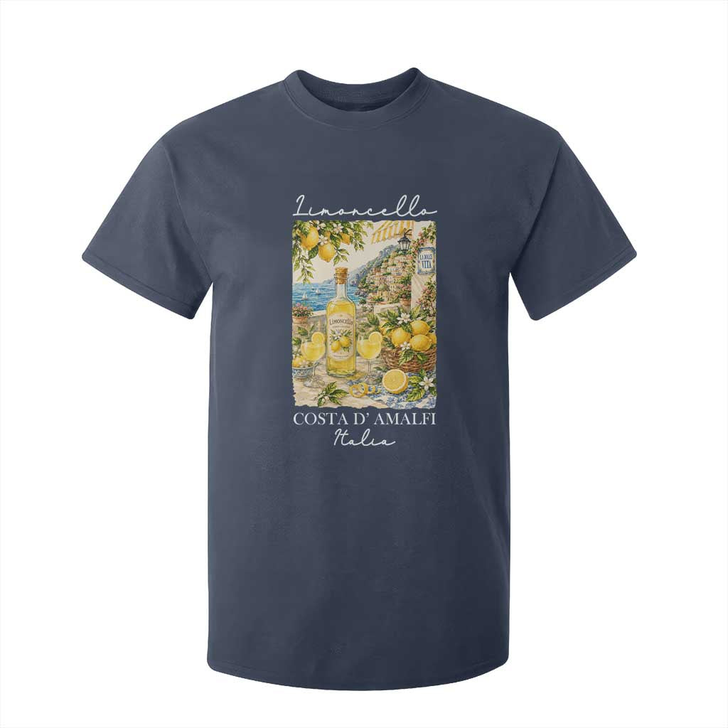 Limoncello Amalfi Coast T Shirt For Kid Lemon Lover Italian Summer Fruit TS10 Navy Print Your Wear