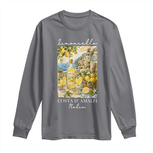 Limoncello Amalfi Coast Long Sleeve Shirt Lemon Lover Italian Summer Fruit TS10 Charcoal Print Your Wear