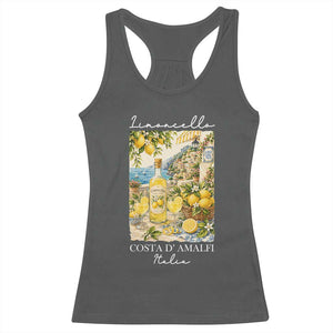 Limoncello Amalfi Coast Racerback Tank Top Lemon Lover Italian Summer Fruit TS10 Dark Heather Print Your Wear