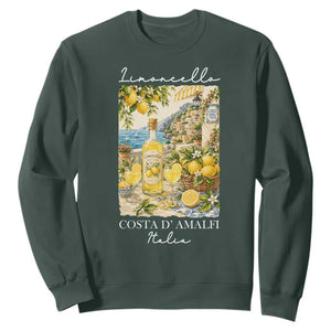 Limoncello Amalfi Coast Sweatshirt Lemon Lover Italian Summer Fruit TS10 Dark Forest Green Print Your Wear