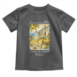 Limoncello Amalfi Coast Toddler T Shirt Lemon Lover Italian Summer Fruit TS10 Dark Heather Print Your Wear