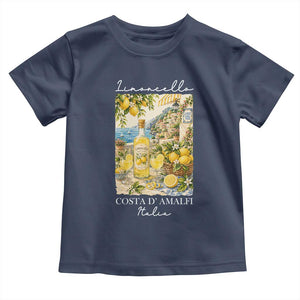 Limoncello Amalfi Coast Toddler T Shirt Lemon Lover Italian Summer Fruit TS10 Navy Print Your Wear