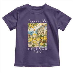 Limoncello Amalfi Coast Toddler T Shirt Lemon Lover Italian Summer Fruit TS10 Purple Print Your Wear