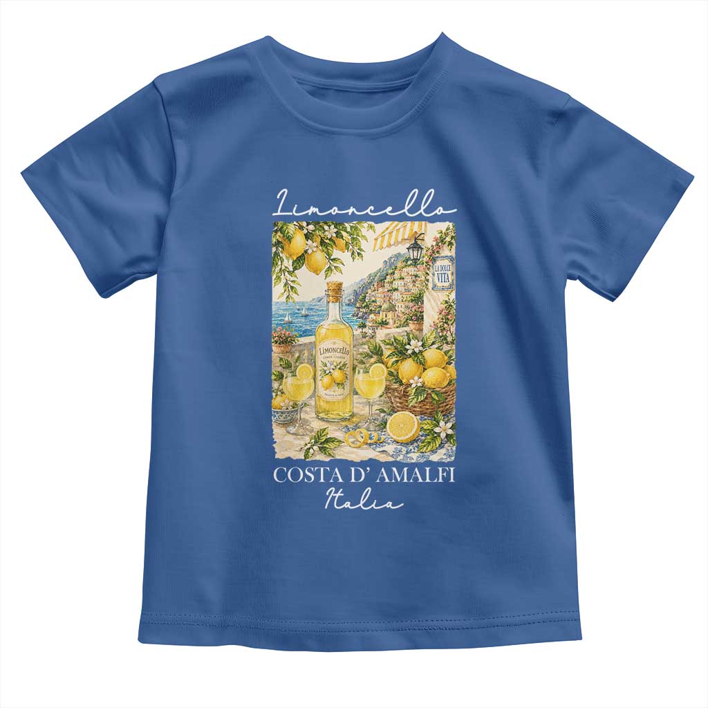 Limoncello Amalfi Coast Toddler T Shirt Lemon Lover Italian Summer Fruit TS10 Royal Blue Print Your Wear