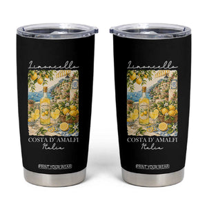 Limoncello Amalfi Coast Tumbler Cup Lemon Lover Italian Summer Fruit TS10 Black Print Your Wear