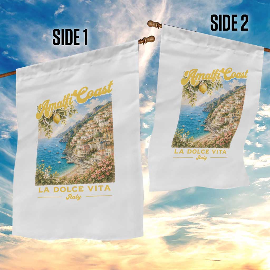 Amalfi Coast La Dolce Vita Italy Garden Flag Vintage Summer Amalfi Coast TS10 Print Your Wear