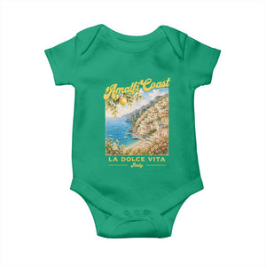 Amalfi Coast La Dolce Vita Italy Baby Onesie Vintage Summer Amalfi Coast TS10 Irish Green Print Your Wear