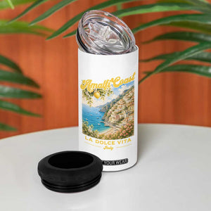 Amalfi Coast La Dolce Vita Italy 4 in 1 Can Cooler Tumbler Vintage Summer Amalfi Coast TS10 Print Your Wear