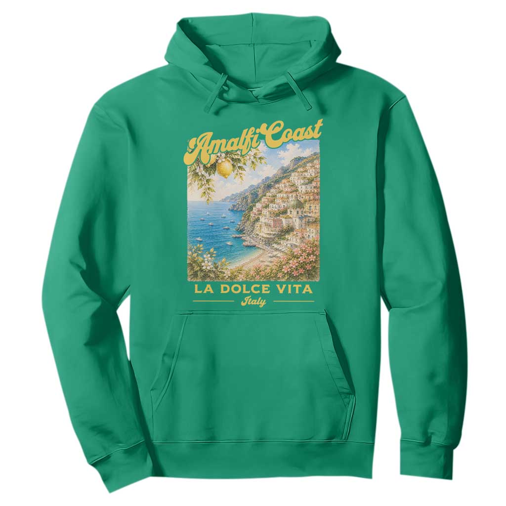 Amalfi Coast La Dolce Vita Italy Hoodie Vintage Summer Amalfi Coast TS10 Irish Green Print Your Wear