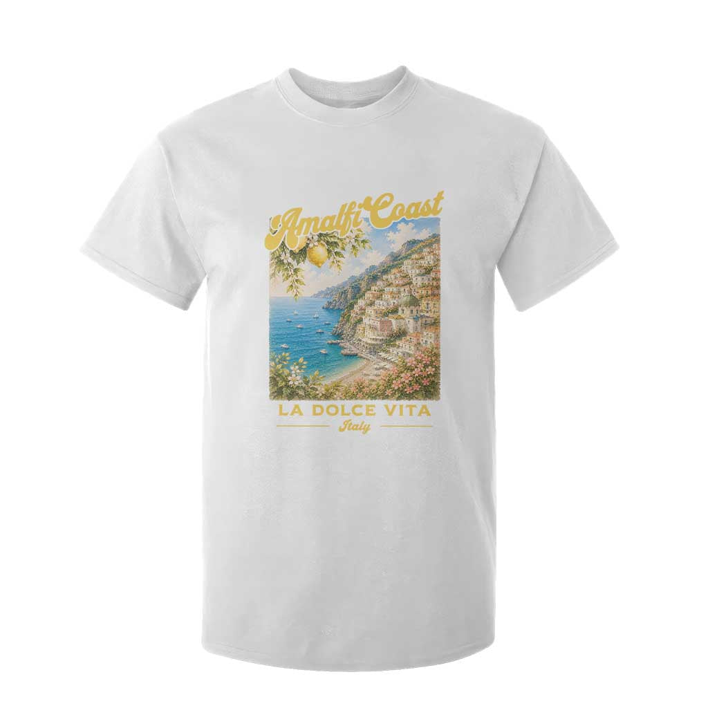 Amalfi Coast La Dolce Vita Italy T Shirt For Kid Vintage Summer Amalfi Coast TS10 White Print Your Wear