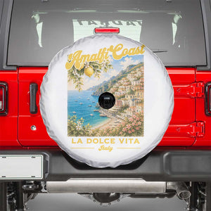 Amalfi Coast La Dolce Vita Italy Spare Tire Cover Vintage Summer Amalfi Coast TS10 White Print Your Wear