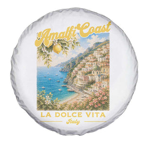 Amalfi Coast La Dolce Vita Italy Spare Tire Cover Vintage Summer Amalfi Coast TS10 Print Your Wear