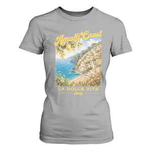 Amalfi Coast La Dolce Vita Italy T Shirt For Women Vintage Summer Amalfi Coast TS10 Sport Gray Print Your Wear