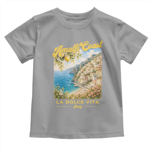 Amalfi Coast La Dolce Vita Italy Toddler T Shirt Vintage Summer Amalfi Coast TS10 Sport Gray Print Your Wear