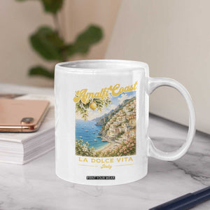 Amalfi Coast La Dolce Vita Italy Coffee Mug Vintage Summer Amalfi Coast TS10 Print Your Wear