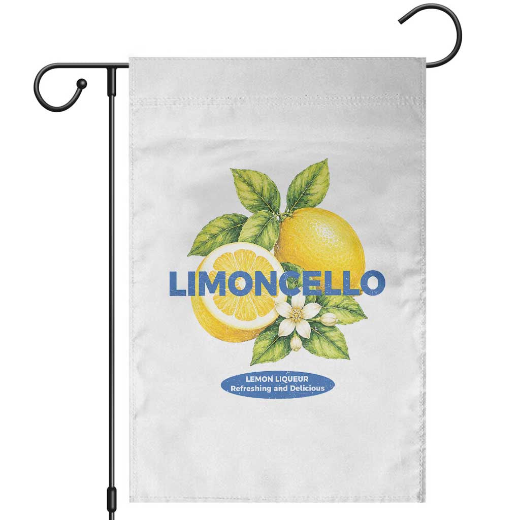 Vintage Limoncello Lemon Liqueur Garden Flag Citrus Fruit Botanical Italian Summer Graphic
