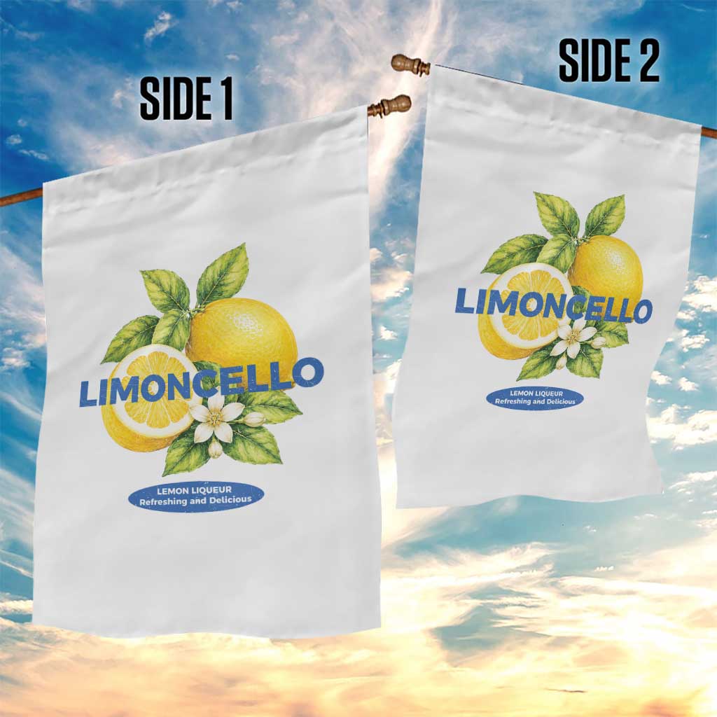 Vintage Limoncello Lemon Liqueur Garden Flag Citrus Fruit Botanical Italian Summer Graphic