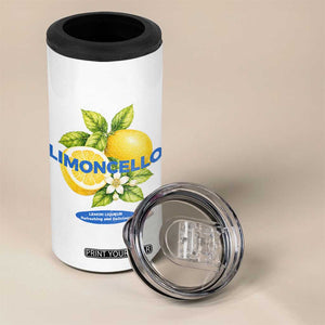 Vintage Limoncello Lemon Liqueur 4 in 1 Can Cooler Tumbler Citrus Fruit Botanical Italian Summer Graphic TS10 Print Your Wear