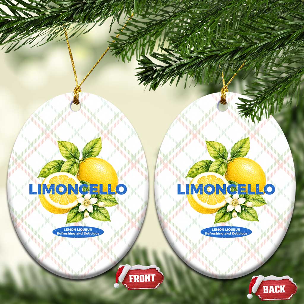 Vintage Limoncello Lemon Liqueur Ceramic Ornament Citrus Fruit Botanical Italian Summer Graphic TS10 Print Your Wear