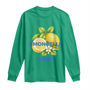 Vintage Limoncello Lemon Liqueur Long Sleeve Shirt Citrus Fruit Botanical Italian Summer Graphic TS10 Irish Green Print Your Wear