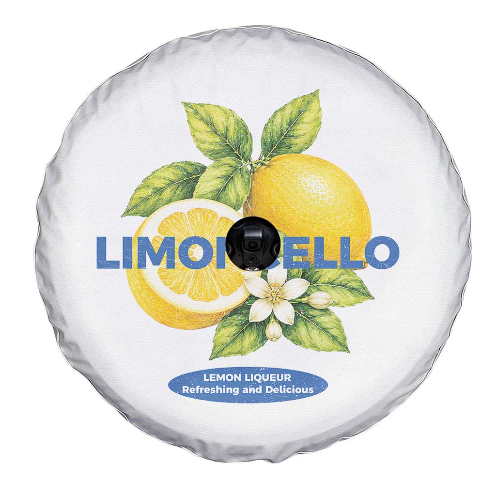 Vintage Limoncello Lemon Liqueur Spare Tire Cover Citrus Fruit Botanical Italian Summer Graphic TS10 Print Your Wear