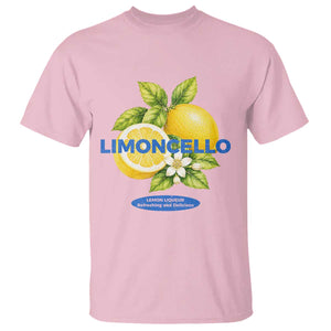 Vintage Limoncello Lemon Liqueur T Shirt Citrus Fruit Botanical Italian Summer Graphic TS10 Light Pink Print Your Wear