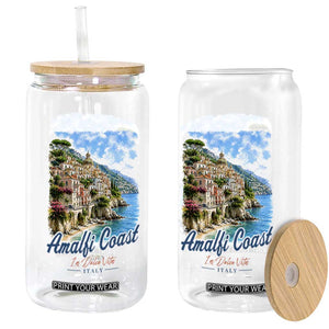 Amalfi Coast Glass Can La Dolce Vita Italy Coastal Village Vintage Mediterranean Paradise TS10 Print Your Wear