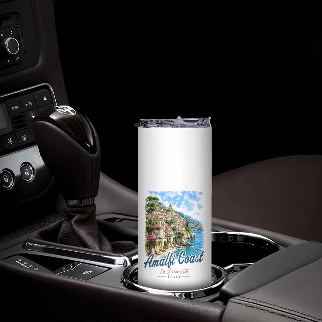 Amalfi Coast Skinny Tumbler La Dolce Vita Italy Coastal Village Vintage Mediterranean Paradise TS10 Print Your Wear