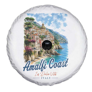 Amalfi Coast Spare Tire Cover La Dolce Vita Italy Coastal Village Vintage Mediterranean Paradise TS10 Print Your Wear