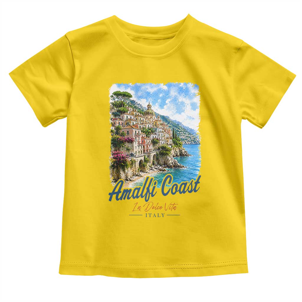 Amalfi Coast Toddler T Shirt La Dolce Vita Italy Coastal Village Vintage Mediterranean Paradise TS10 Daisy Print Your Wear