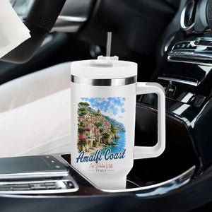 Amalfi Coast Tumbler With Handle La Dolce Vita Italy Coastal Village Vintage Mediterranean Paradise TS10 Print Your Wear