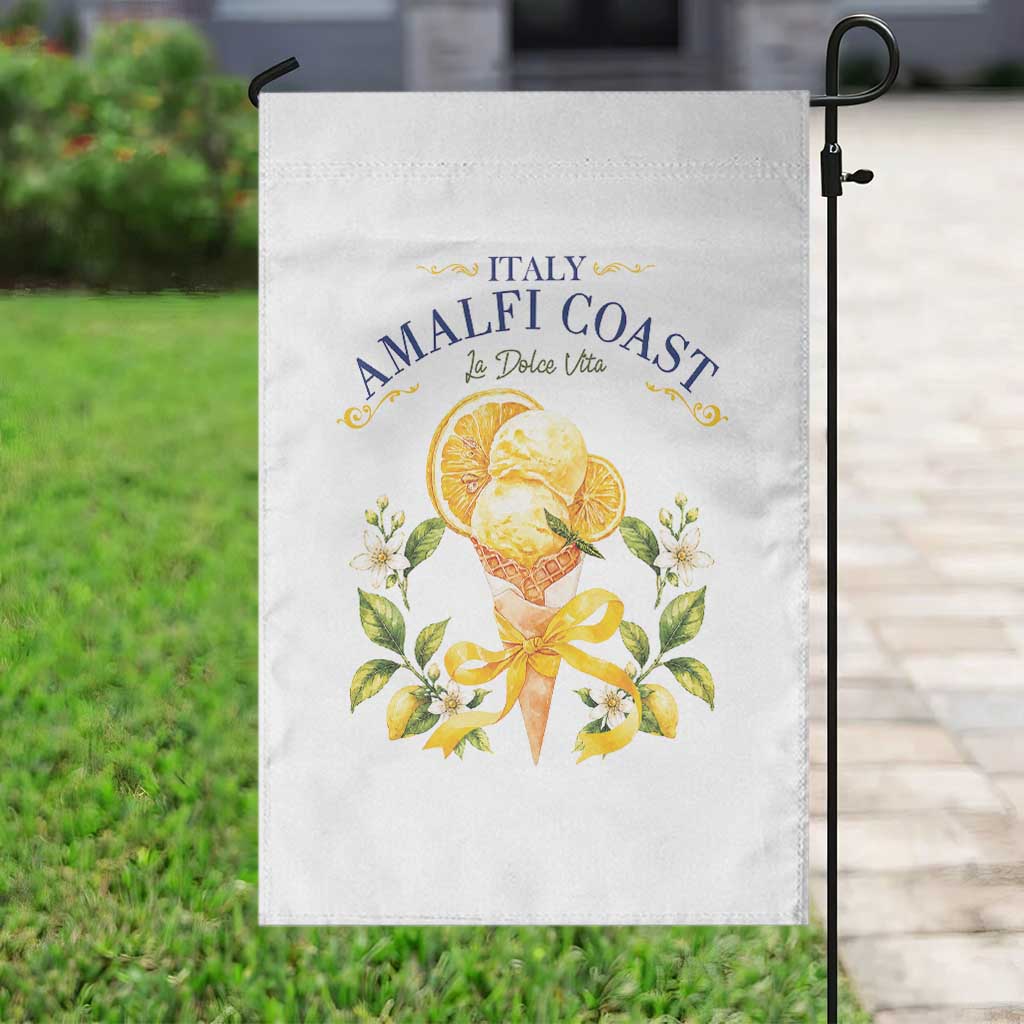Amalfi Coast Limoncello Gelato Garden Flag La Dolce Vita Italy Lemon Dessert Summer TS10 Print Your Wear