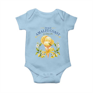 Amalfi Coast Limoncello Gelato Baby Onesie La Dolce Vita Italy Lemon Dessert Summer TS10 Light Blue Print Your Wear