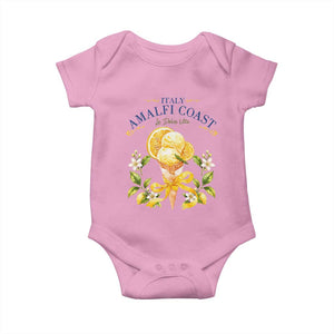 Amalfi Coast Limoncello Gelato Baby Onesie La Dolce Vita Italy Lemon Dessert Summer TS10 Light Pink Print Your Wear