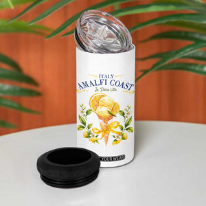 Amalfi Coast Limoncello Gelato 4 in 1 Can Cooler Tumbler La Dolce Vita Italy Lemon Dessert Summer TS10 Print Your Wear