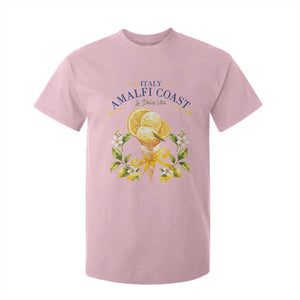 Amalfi Coast Limoncello Gelato T Shirt For Kid La Dolce Vita Italy Lemon Dessert Summer TS10 Light Pink Print Your Wear