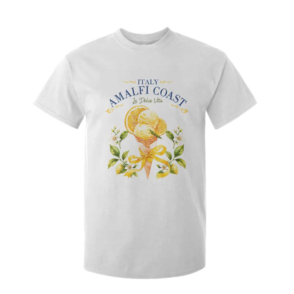 Amalfi Coast Limoncello Gelato T Shirt For Kid La Dolce Vita Italy Lemon Dessert Summer TS10 White Print Your Wear