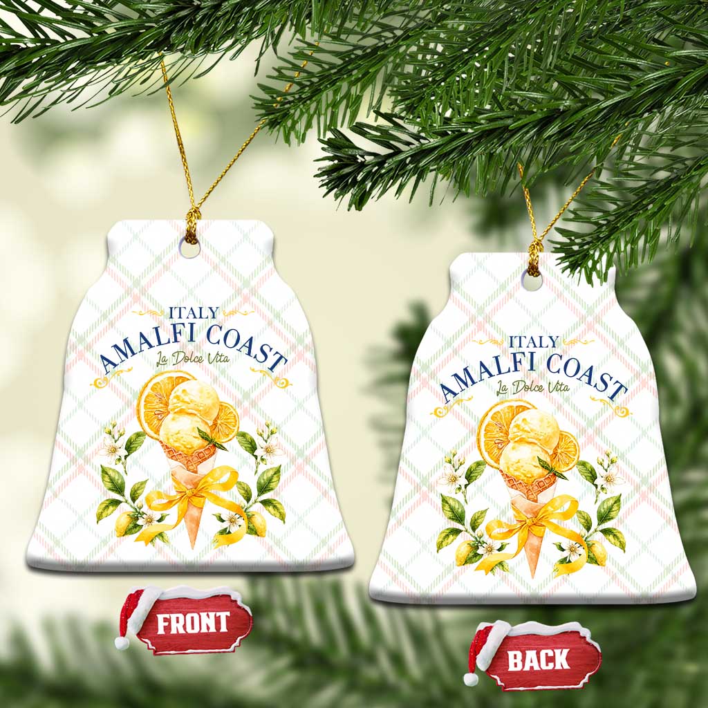 Amalfi Coast Limoncello Gelato Ceramic Ornament La Dolce Vita Italy Lemon Dessert Summer TS10 Print Your Wear
