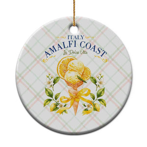 Amalfi Coast Limoncello Gelato Ceramic Ornament La Dolce Vita Italy Lemon Dessert Summer TS10 1pc Christmas Plaid Print Your Wear