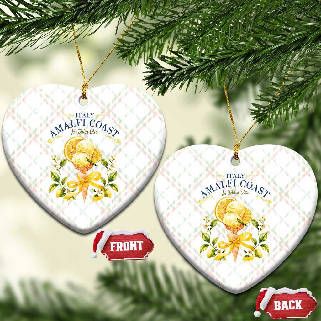 Amalfi Coast Limoncello Gelato Ceramic Ornament La Dolce Vita Italy Lemon Dessert Summer TS10 Print Your Wear